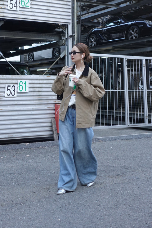 バイカラールーズブルゾン